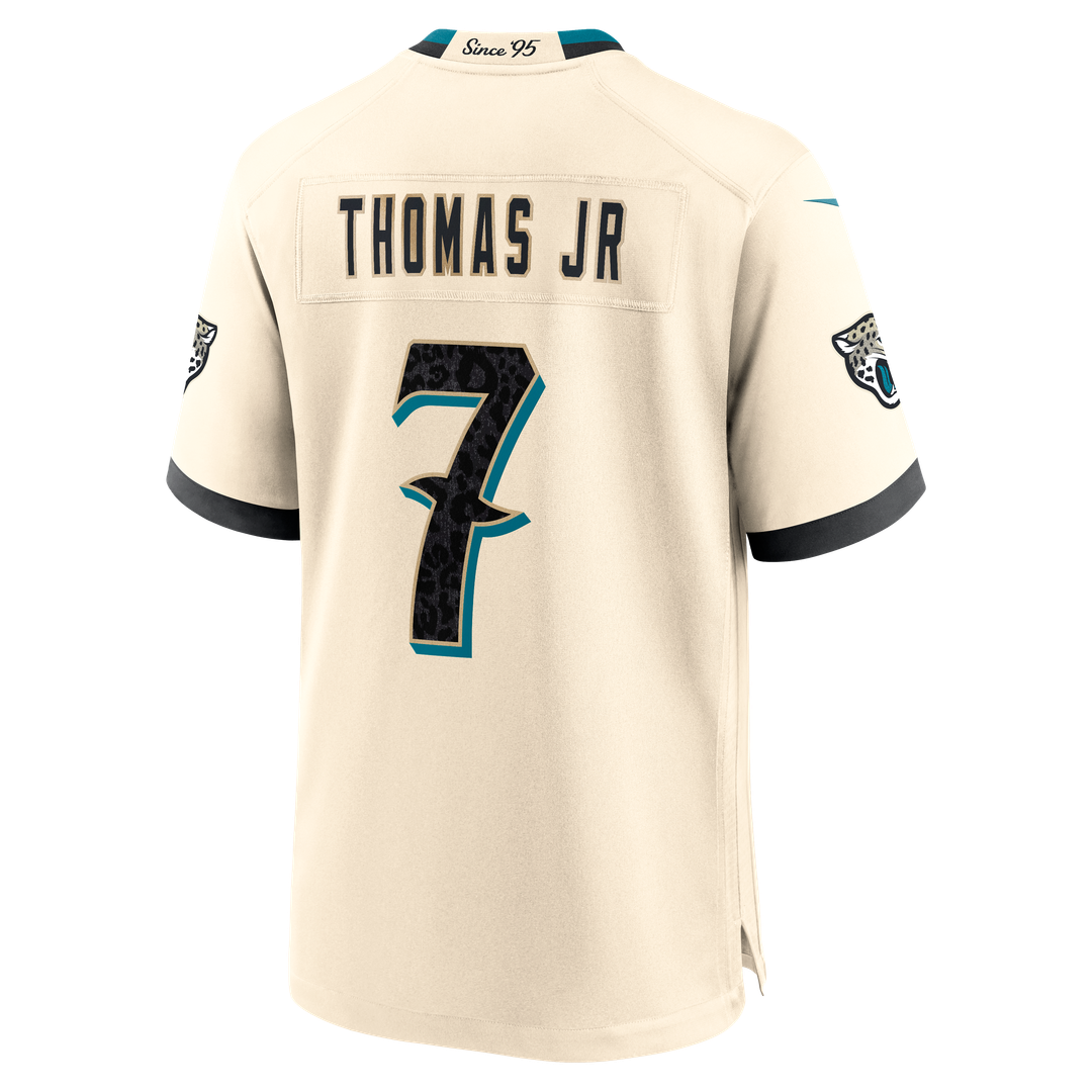 Brian Thomas Jr. Jacksonville Jaguars Nike Natural 2026 Rivalries Collection Game Jersey