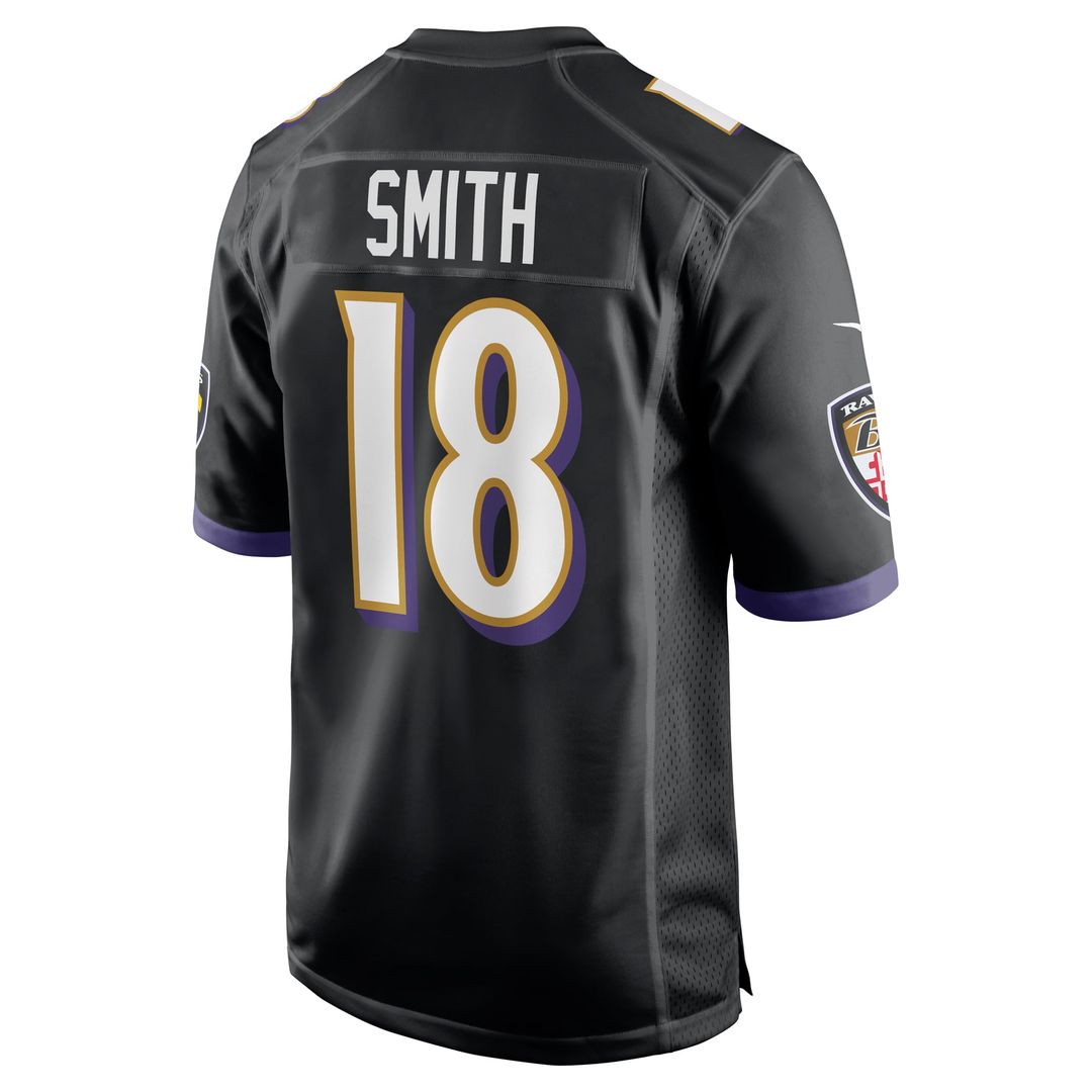 Roquan Smith Baltimore Ravens Nike Black Alternate Game Jersey