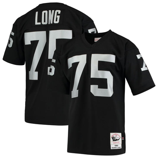 Howie Long Las Vegas Raiders 1983 Mitchell & Ness Black Authentic Throwback Retired Player Jersey