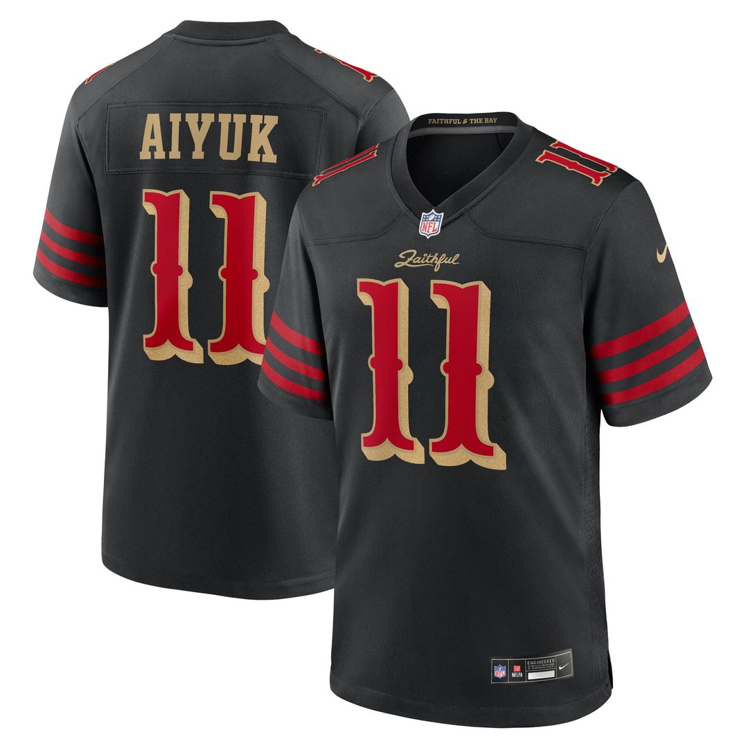 Brandon Aiyuk San Francisco 49ers Nike Black Rivalries Collection Game Jersey