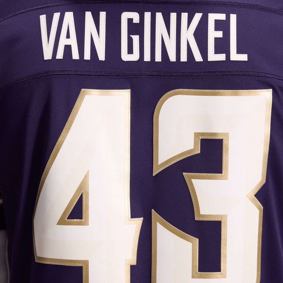 Andrew Van Ginkel Minnesota Vikings Nike Purple 2026 Rivalries Collection Stitched Limited Jersey