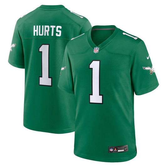 Jalen Hurts Philadelphia Eagles Nike Kelly Green Alternate Game Player Jersey