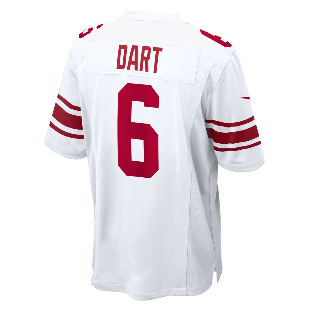 Jaxson Dart New York Giants Nike Red Alternate Century Red Game Jersey