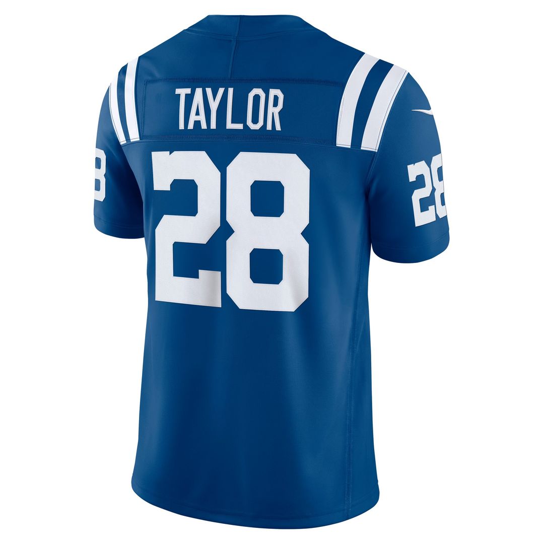 Jonathan Taylor Indianapolis Colts Nike White Vapor F.U.S.E. Stitched Limited Jersey