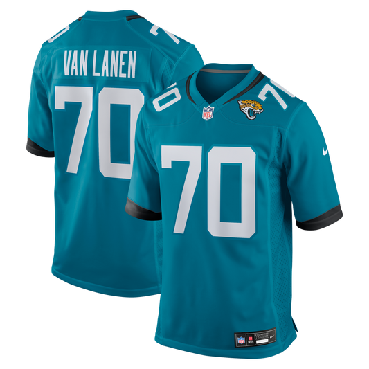 Cole Van Lanen Jacksonville Jaguars Nike Teal Game Player Jersey