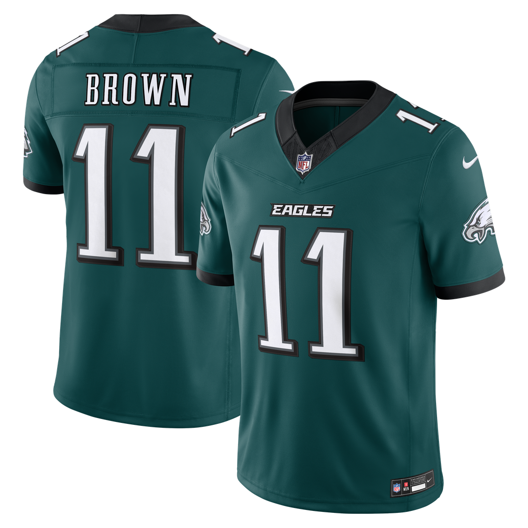 A.J. Brown Philadelphia Eagles Nike Midnight Green Team Vapor F.U.S.E. Stitched Limited Jersey