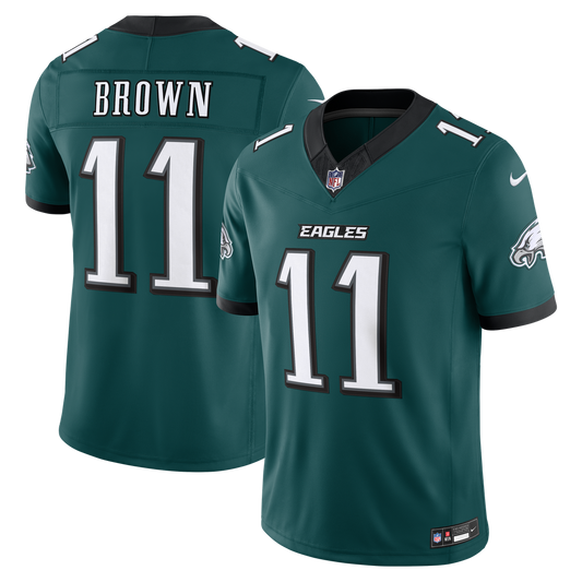 A.J. Brown Philadelphia Eagles Nike Midnight Green Team Vapor F.U.S.E. Stitched Limited Jersey