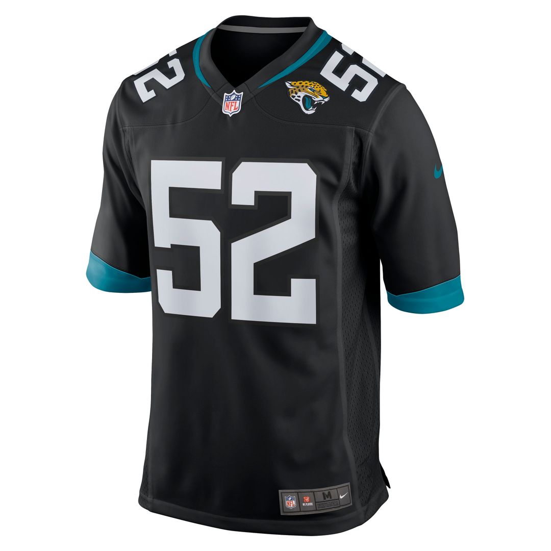 DaVon Hamilton Jacksonville Jaguars Nike Black Game Jersey