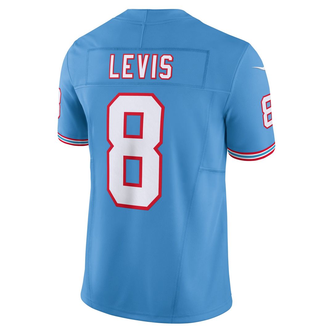 Will Levis Tennessee Titans Nike Light Blue Alternate Oilers Throwback Vapor F.U.S.E. Limited Jersey