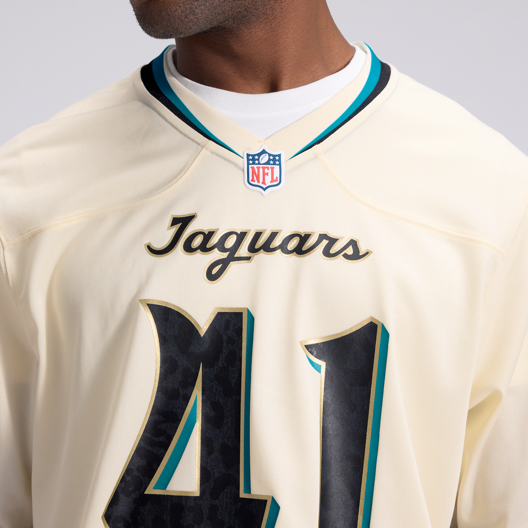 Josh Hines-Allen Jacksonville Jaguars Nike Natural 2026 Rivalries Collection Game Jersey