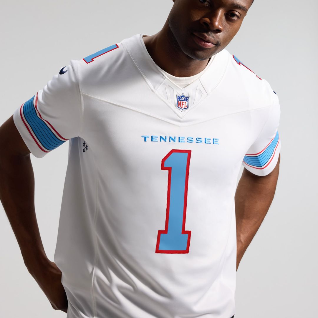 Cameron Ward Tennessee Titans Nike Light Blue Team Vapor F.U.S.E. Stitched Limited Jersey