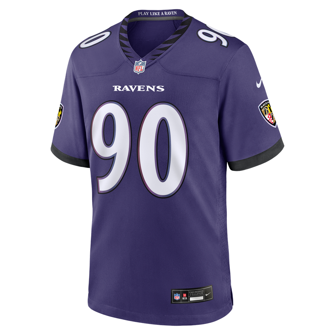 Aeneas Peebles Baltimore Ravens Nike Purple Team Game Jersey