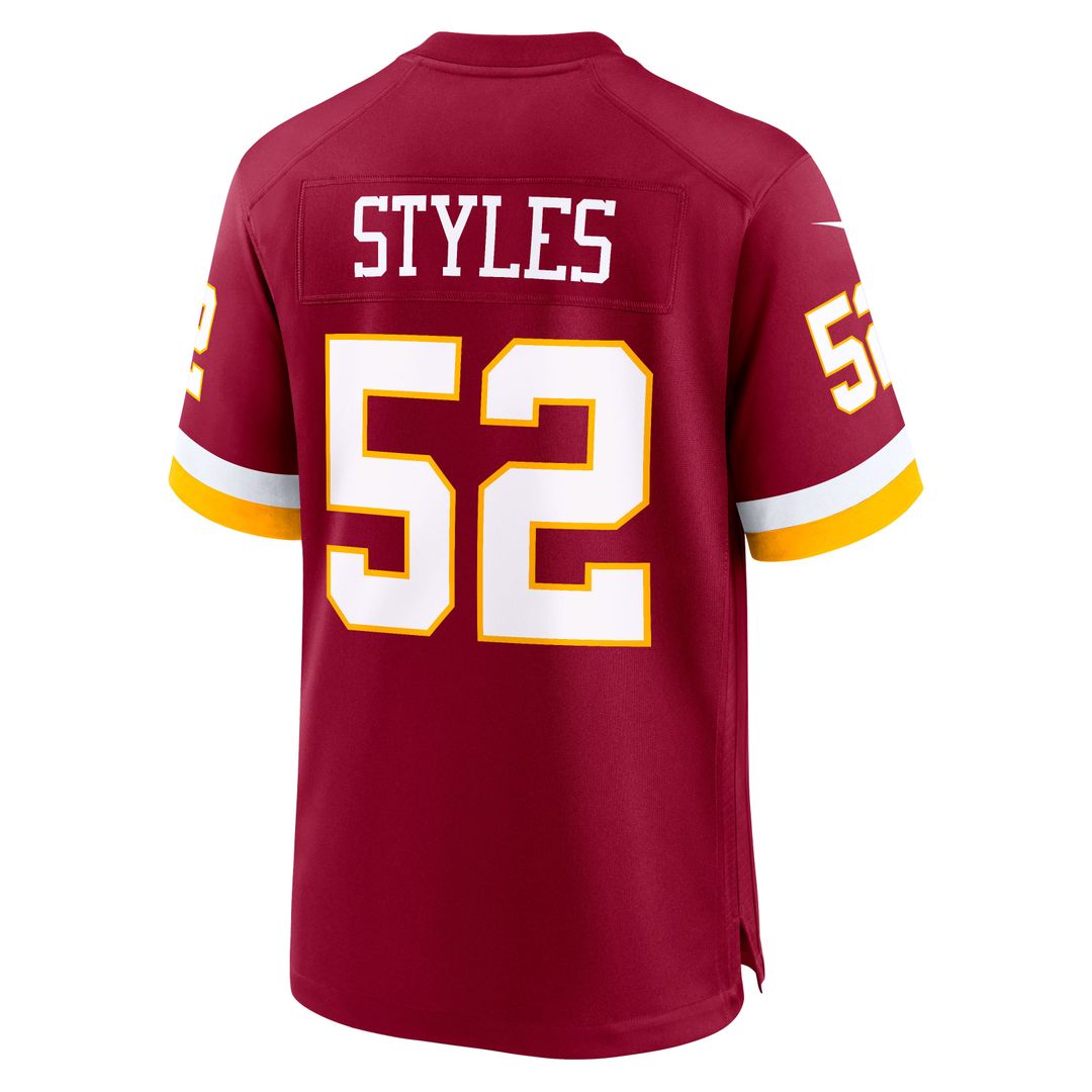 Sonny Styles Washington Commanders Nike Black Game Player Jersey