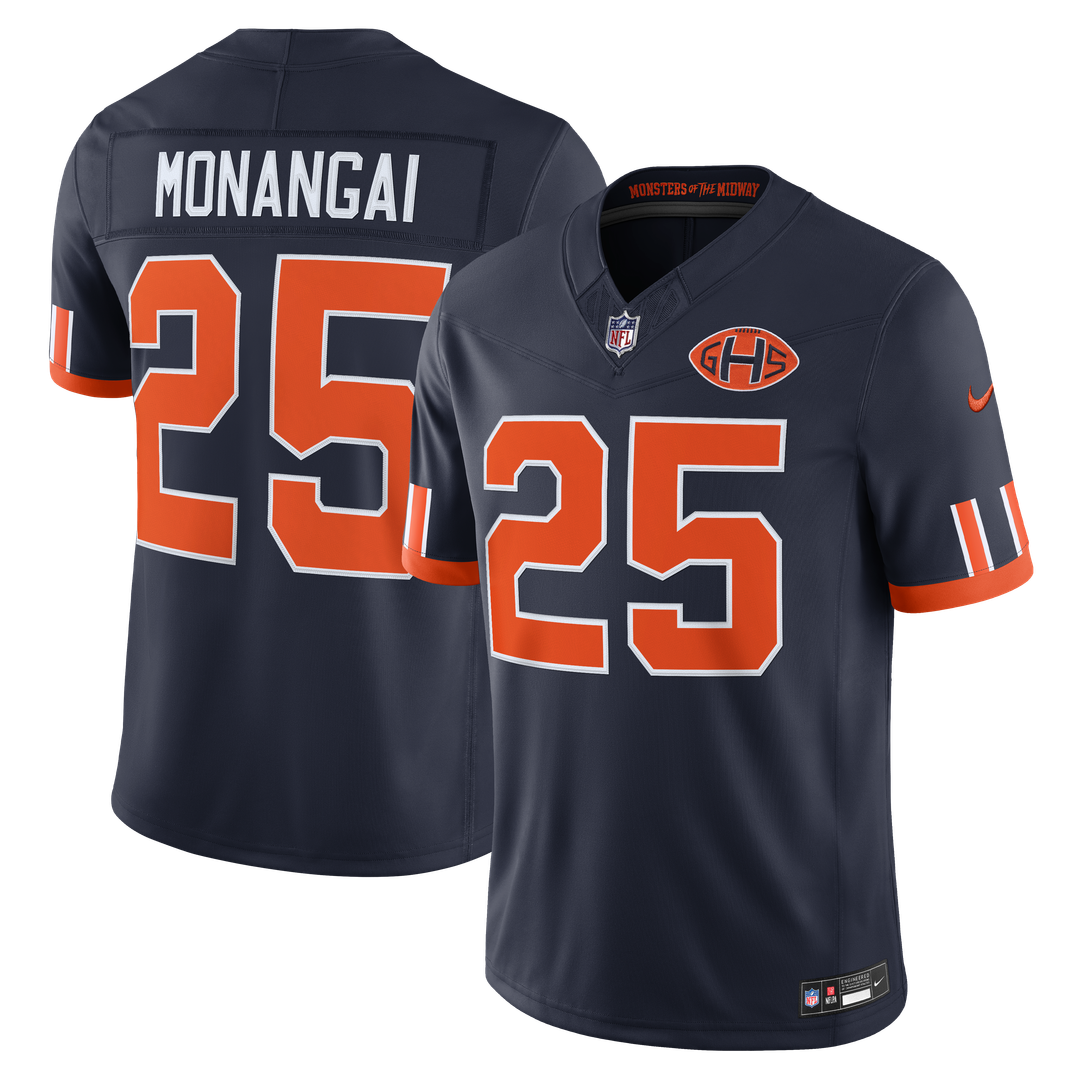 Kyle Monangai Chicago Bears Nike Navy 2026 Rivalries Collection Stitched Limited Jersey