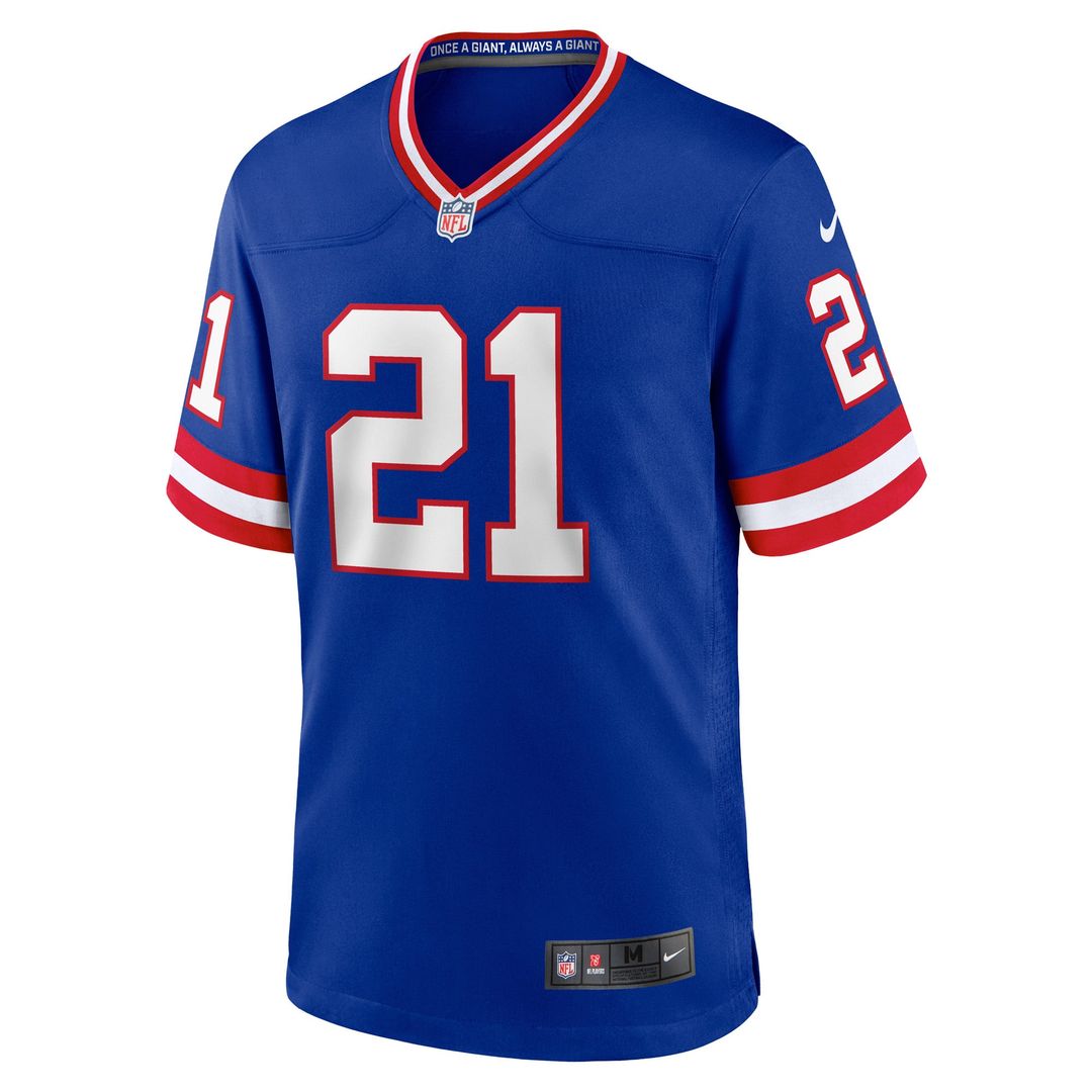 Tiki Barber New York Giants Nike Royal Retired Player Alternate Game Jersey