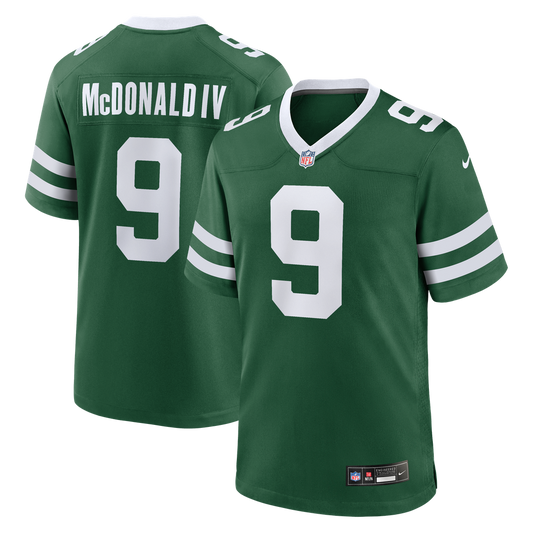 Will McDonald IV New York Jets Nike Legacy Green Team Game Jersey
