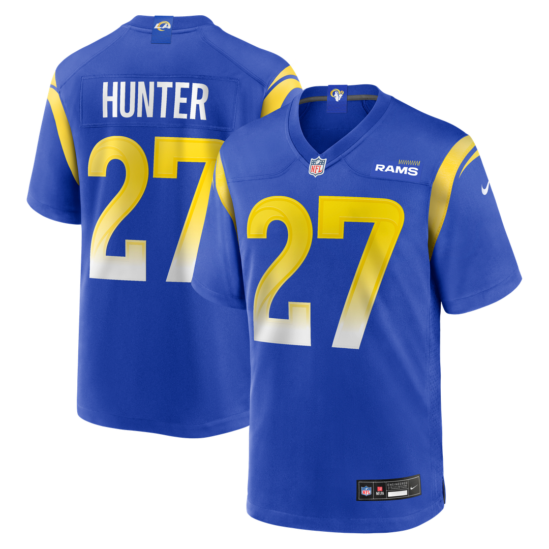 Jarquez Hunter Los Angeles Rams Nike Royal Team Game Jersey