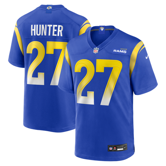 Jarquez Hunter Los Angeles Rams Nike Royal Team Game Jersey