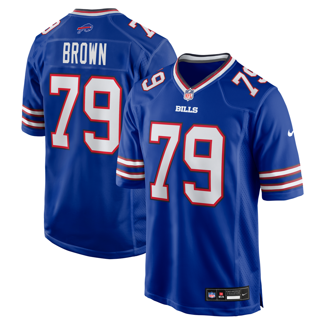 Ruben Brown Buffalo Bills Nike Royal Game Retired Player Jersey