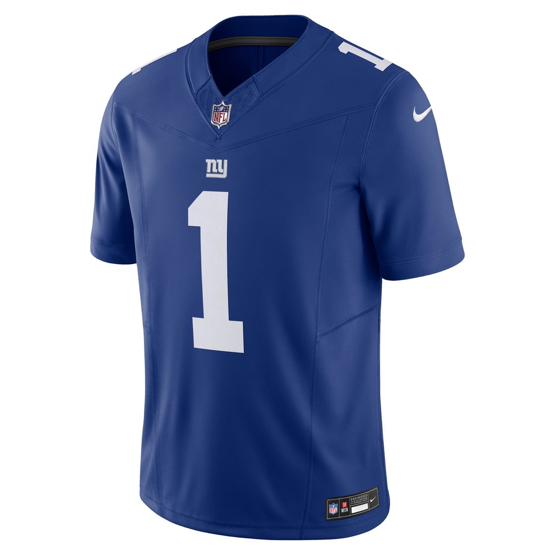 Malik Nabers New York Giants Nike Royal Vapor F.U.S.E. Limited Jersey