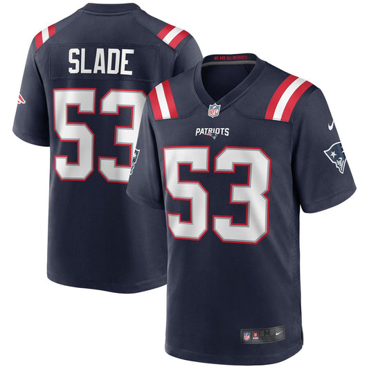 Chris Slade New England Patriots Nike Navy Game Retired Player Jersey