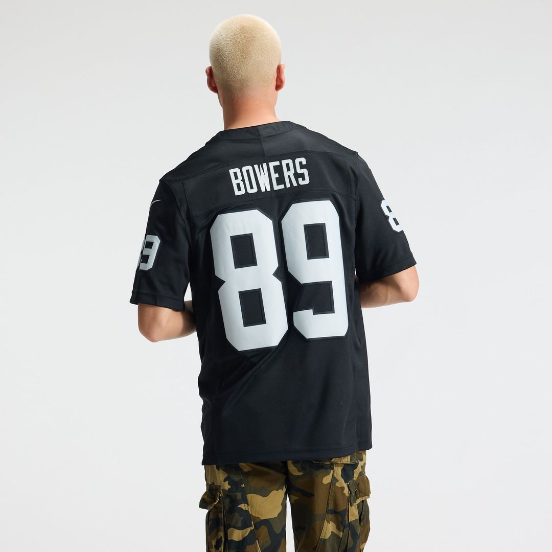 Brock Bowers Las Vegas Raiders Nike White Vapor F.U.S.E. Stitched Limited Jersey
