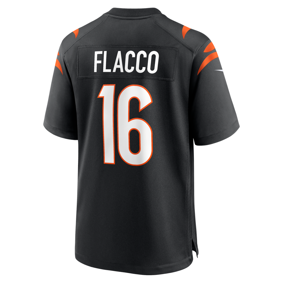 Joe Flacco Cincinnati Bengals Nike Black Team Game Jersey
