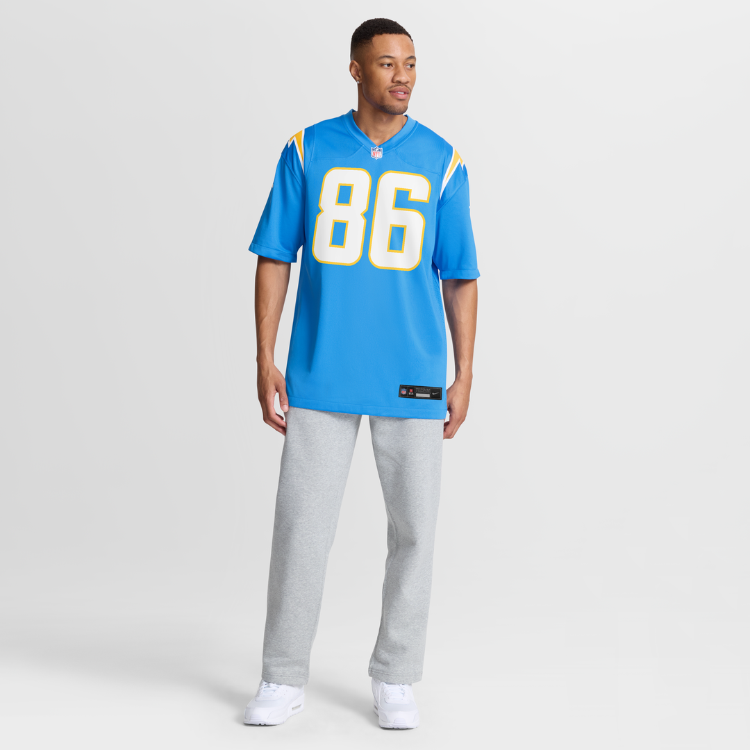 Oronde Gadsden Los Angeles Chargers Nike Powder Blue Team Game Jersey