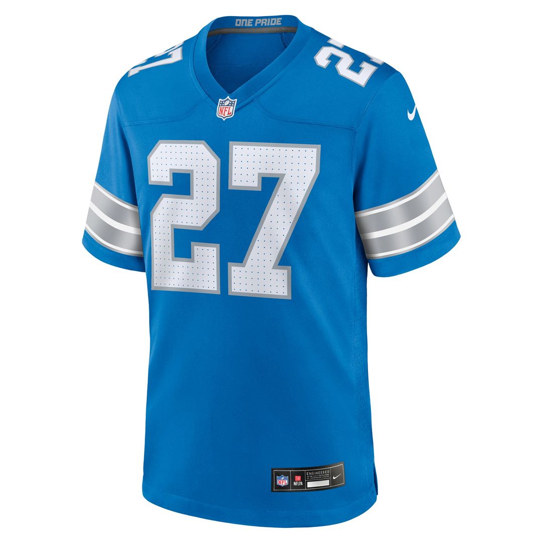 Arthur Maulet Detroit Lions Nike Blue Team Game Jersey