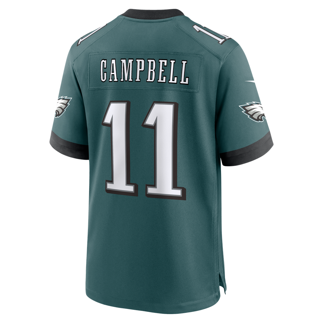 Jihaad Campbell Philadelphia Eagles Nike Midnight Green Team Game Jersey