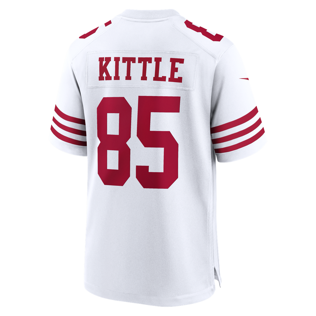George Kittle San Francisco 49ers Nike White 80th Anniversary Game Jersey