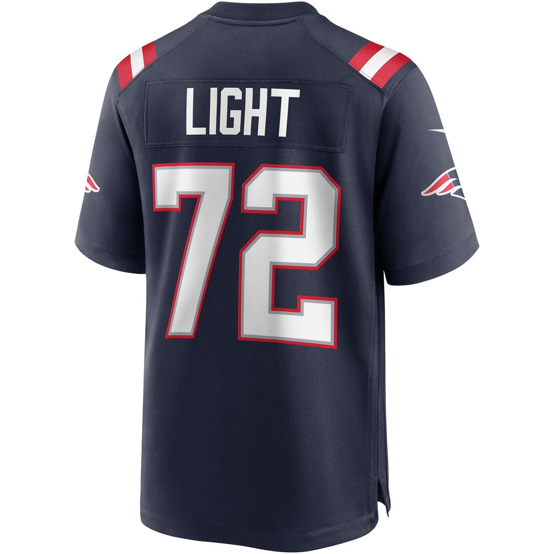 Matt Light New England Patriots Nike Navy Game Retired Player Jersey