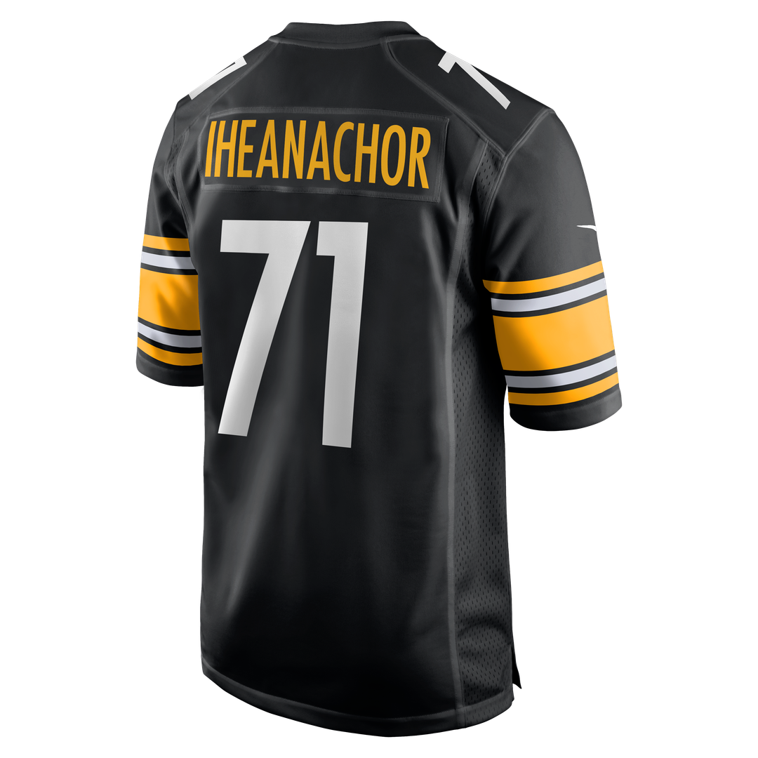 Max Iheanachor Pittsburgh Steelers Nike Black Team Game Jersey
