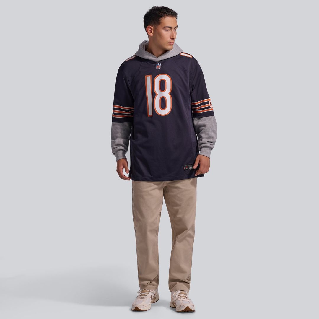 Caleb Williams Chicago Bears Nike White First Round Pick Player Game Jersey