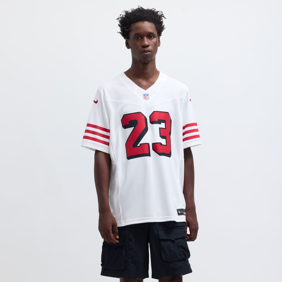 Christian McCaffrey San Francisco 49ers Nike White Vapor F.U.S.E. Limited 2nd Alternate Jersey