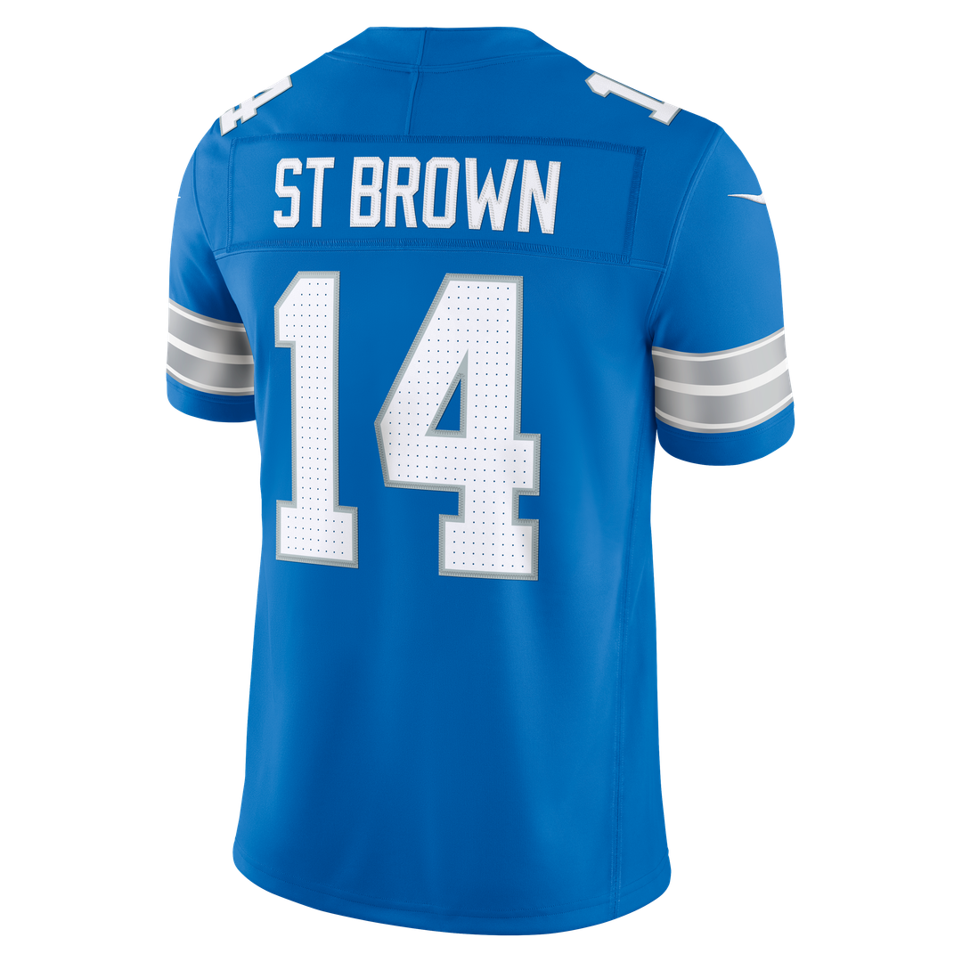 Amon-Ra St. Brown Detroit Lions Nike White Vapor F.U.S.E. Stitched Limited Jersey