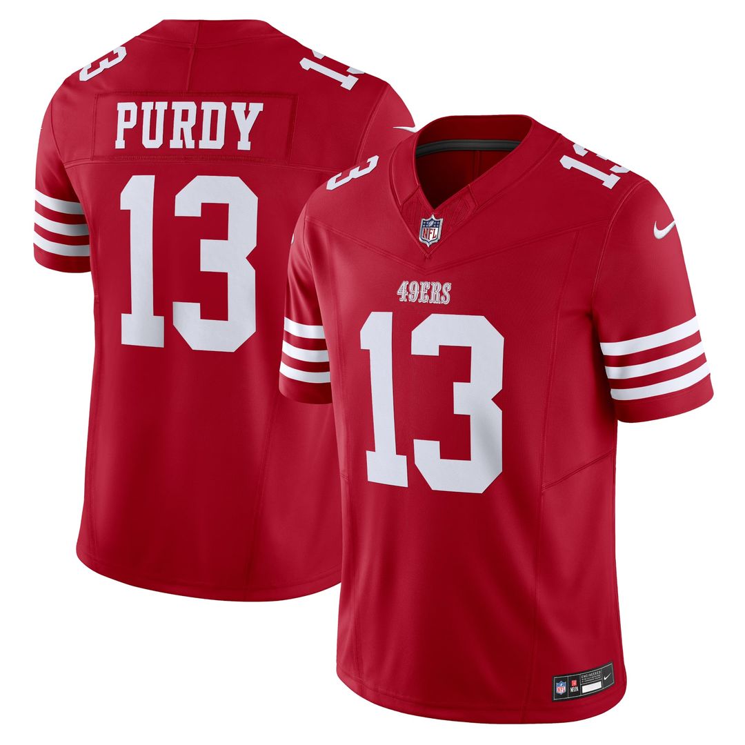 Brock Purdy San Francisco 49ers Nike Scarlet Vapor F.U.S.E. Limited Jersey