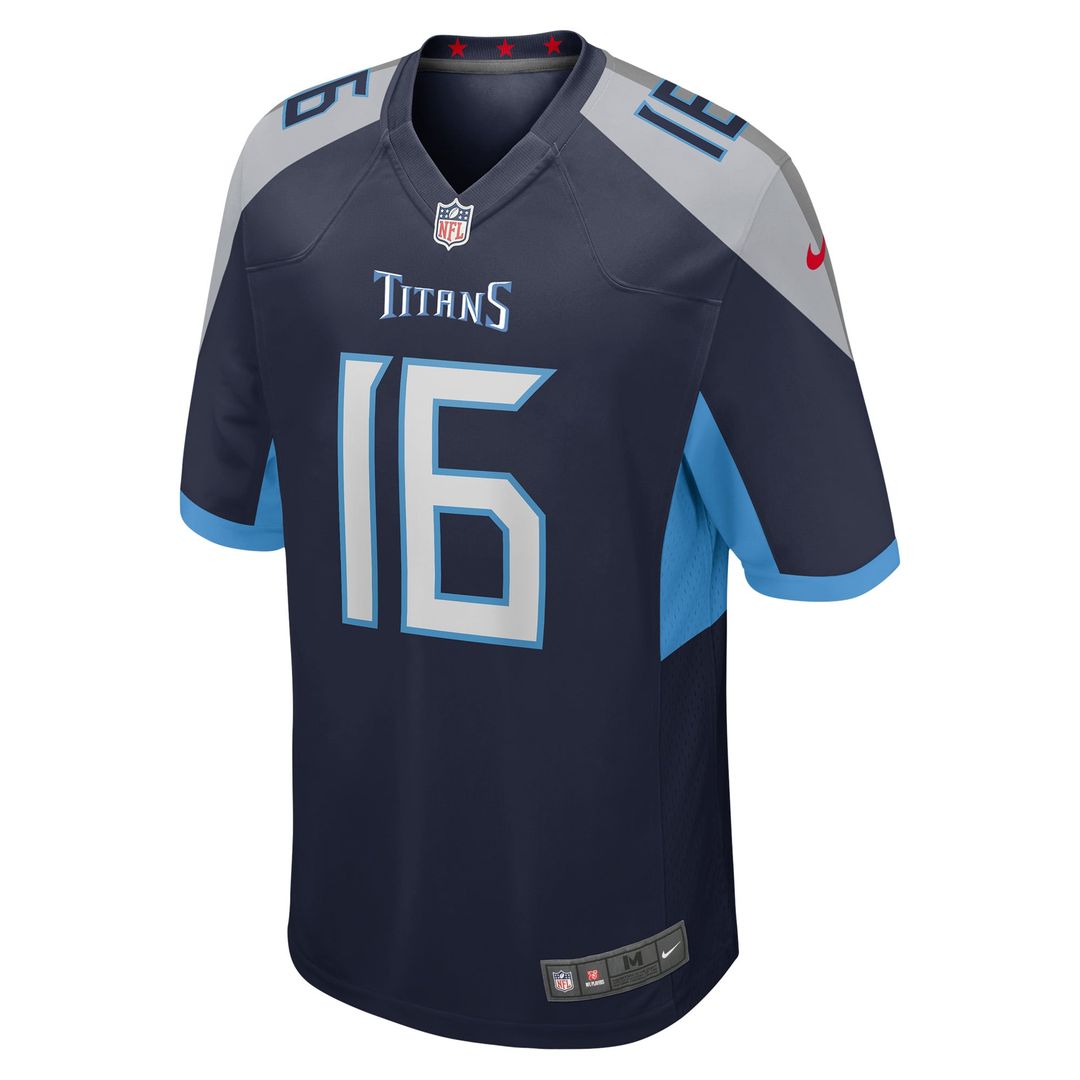 Treylon Burks Tennessee Titans Nike Navy Player Game Jersey