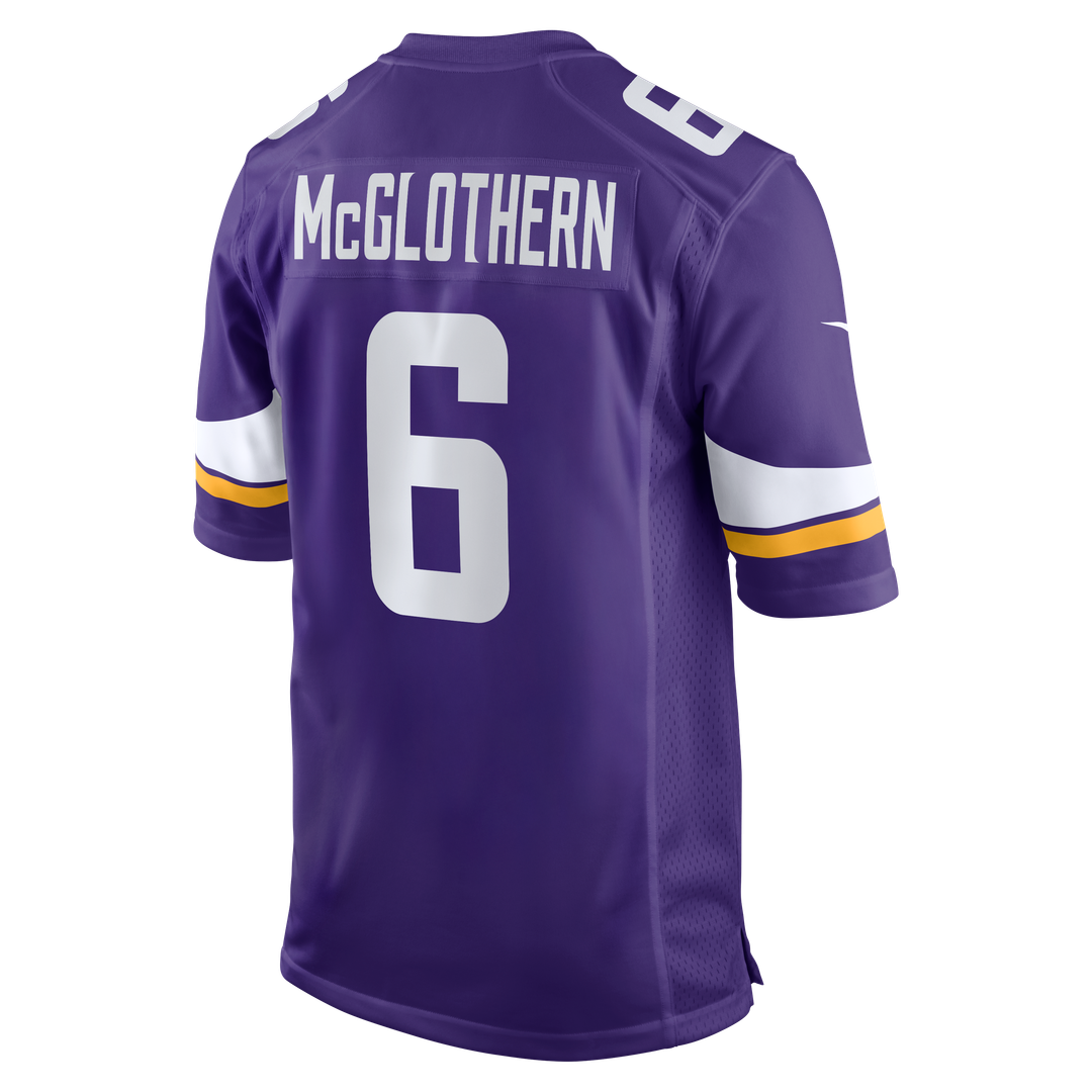 Dwight McGlothern Minnesota Vikings Nike Purple Team Game Jersey