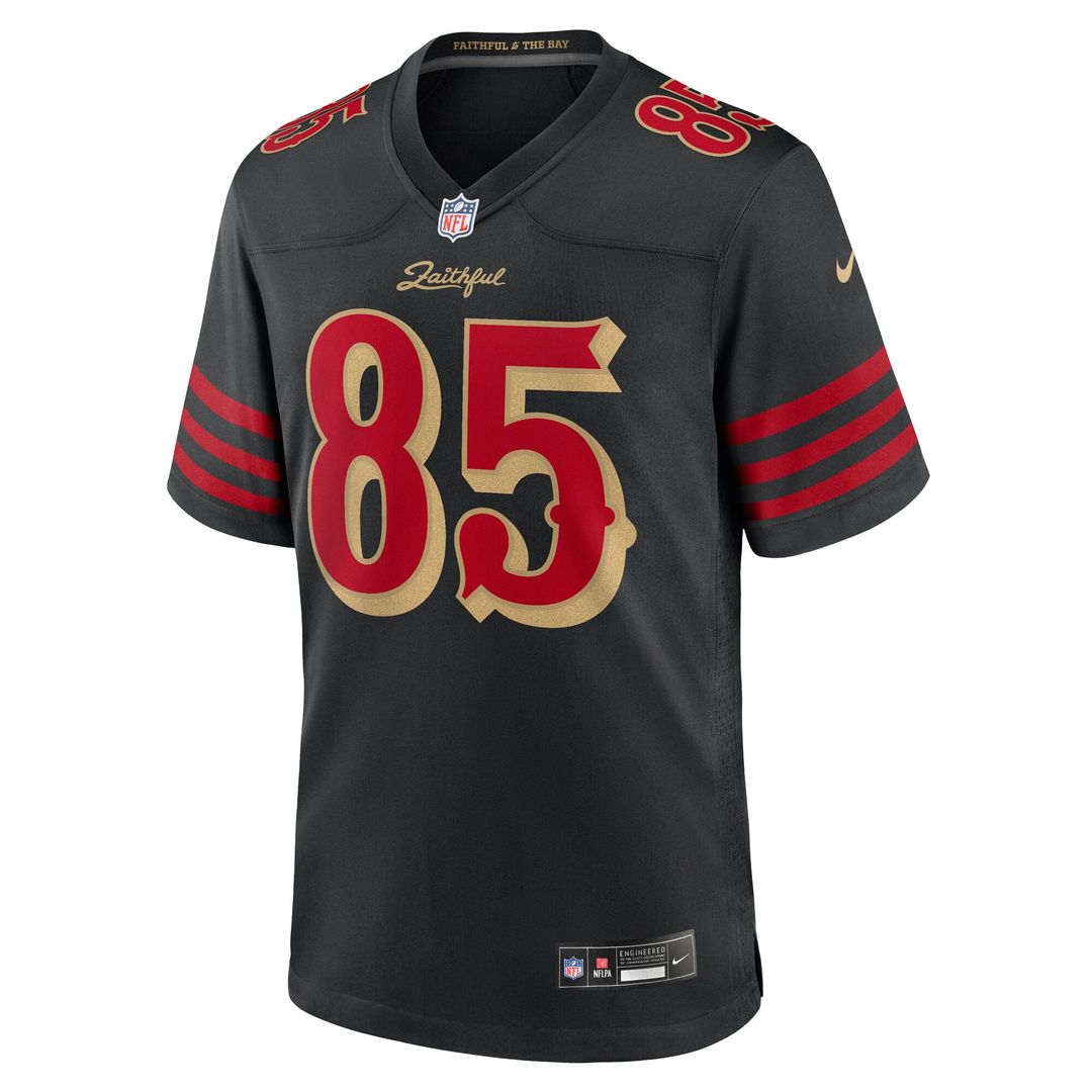 George Kittle San Francisco 49ers Nike Black Rivalries Collection Game Jersey