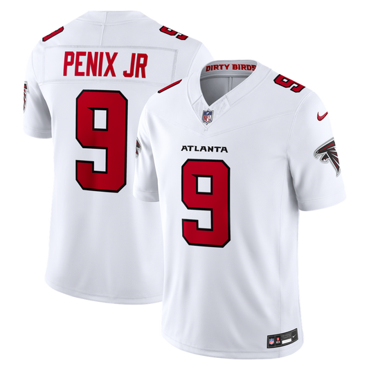 Michael Penix Jr. Atlanta Falcons Nike White Vapor F.U.S.E. Stitched Limited Jersey
