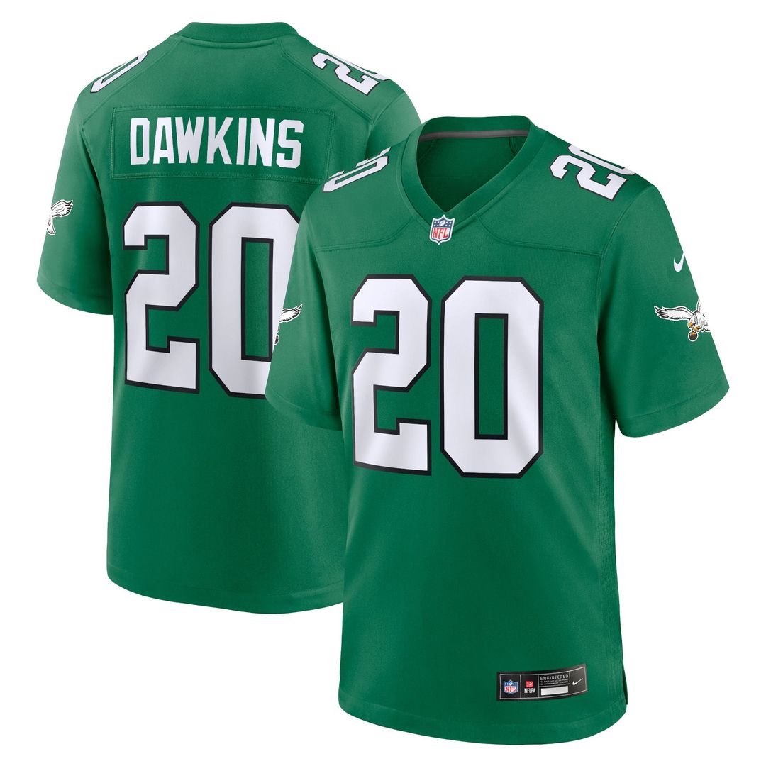 Brian Dawkins Philadelphia Eagles Nike Kelly Green Alternate Retired Player Game Jersey