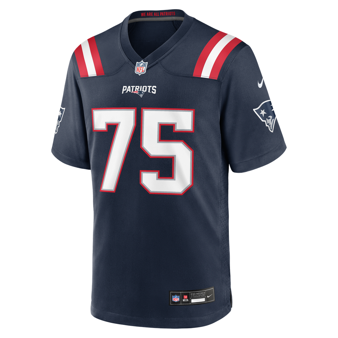 Alijah Vera-Tucker New England Patriots Nike Navy Team Game Jersey