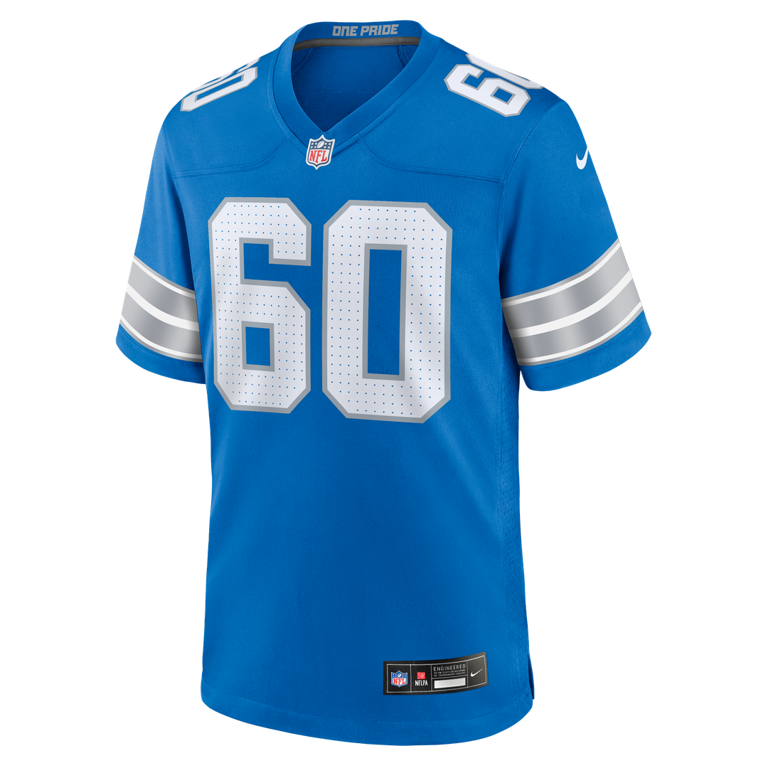 Graham Glasgow Detroit Lions Nike Blue Team Game Jersey