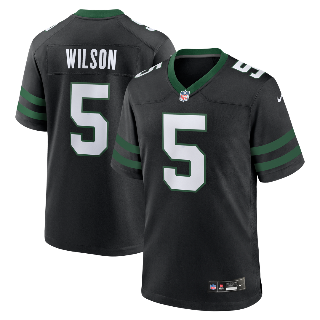 Garrett Wilson New York Jets Nike Legacy Green Game Jersey