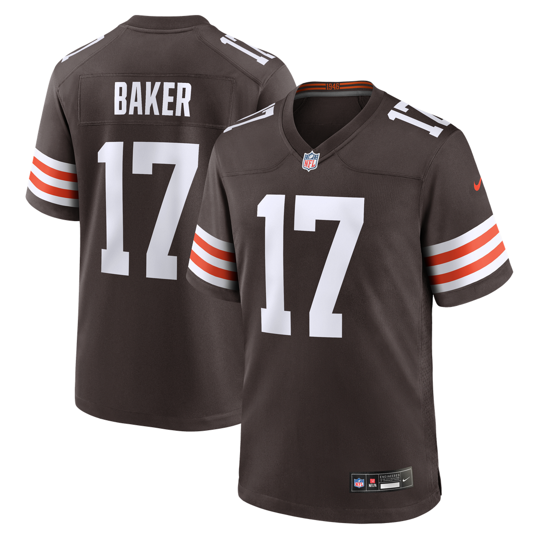 Jerome Baker Cleveland Browns Nike Brown Team Game Jersey