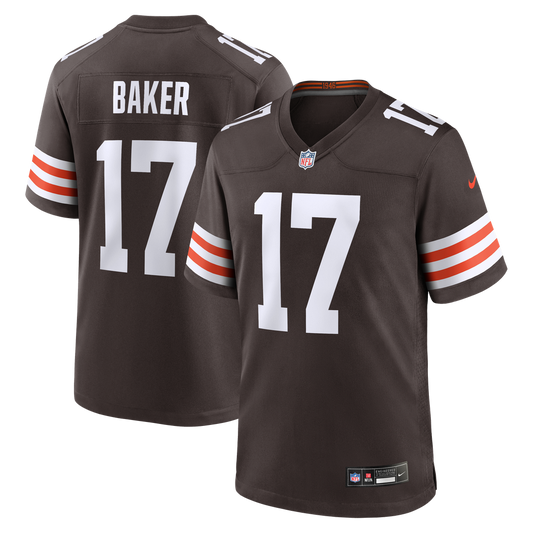 Jerome Baker Cleveland Browns Nike Brown Team Game Jersey