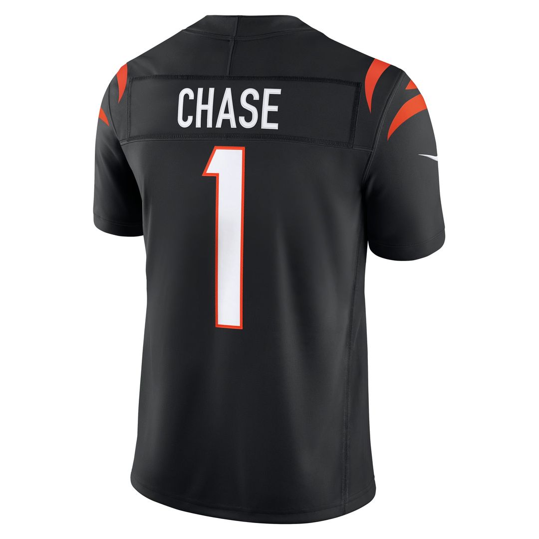 Ja'Marr Chase Cincinnati Bengals Nike Black Team Vapor F.U.S.E. Stitched Limited Jersey