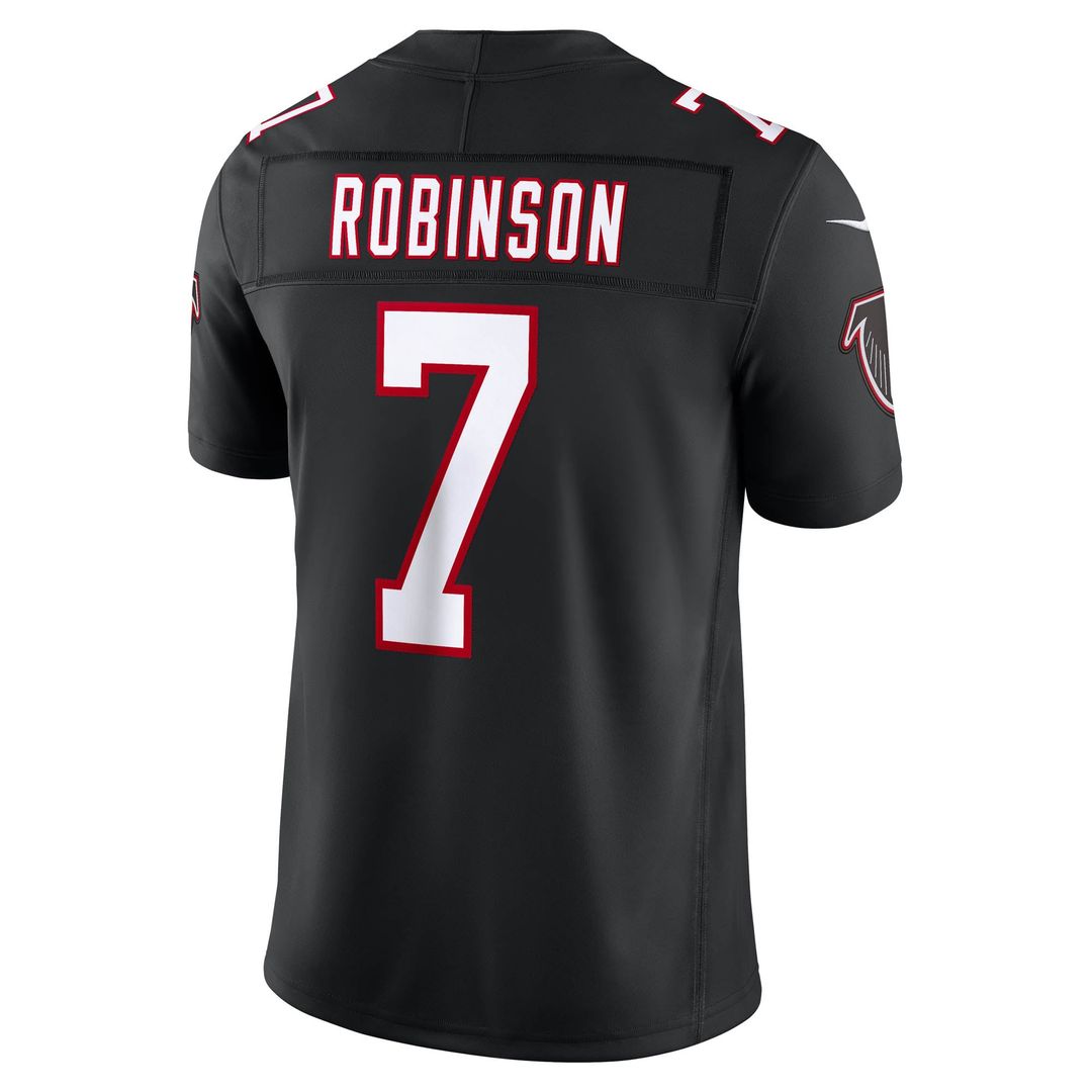 Bijan Robinson Atlanta Falcons Nike Black Alternate Throwback Vapor F.U.S.E. Stitched Limited Jersey