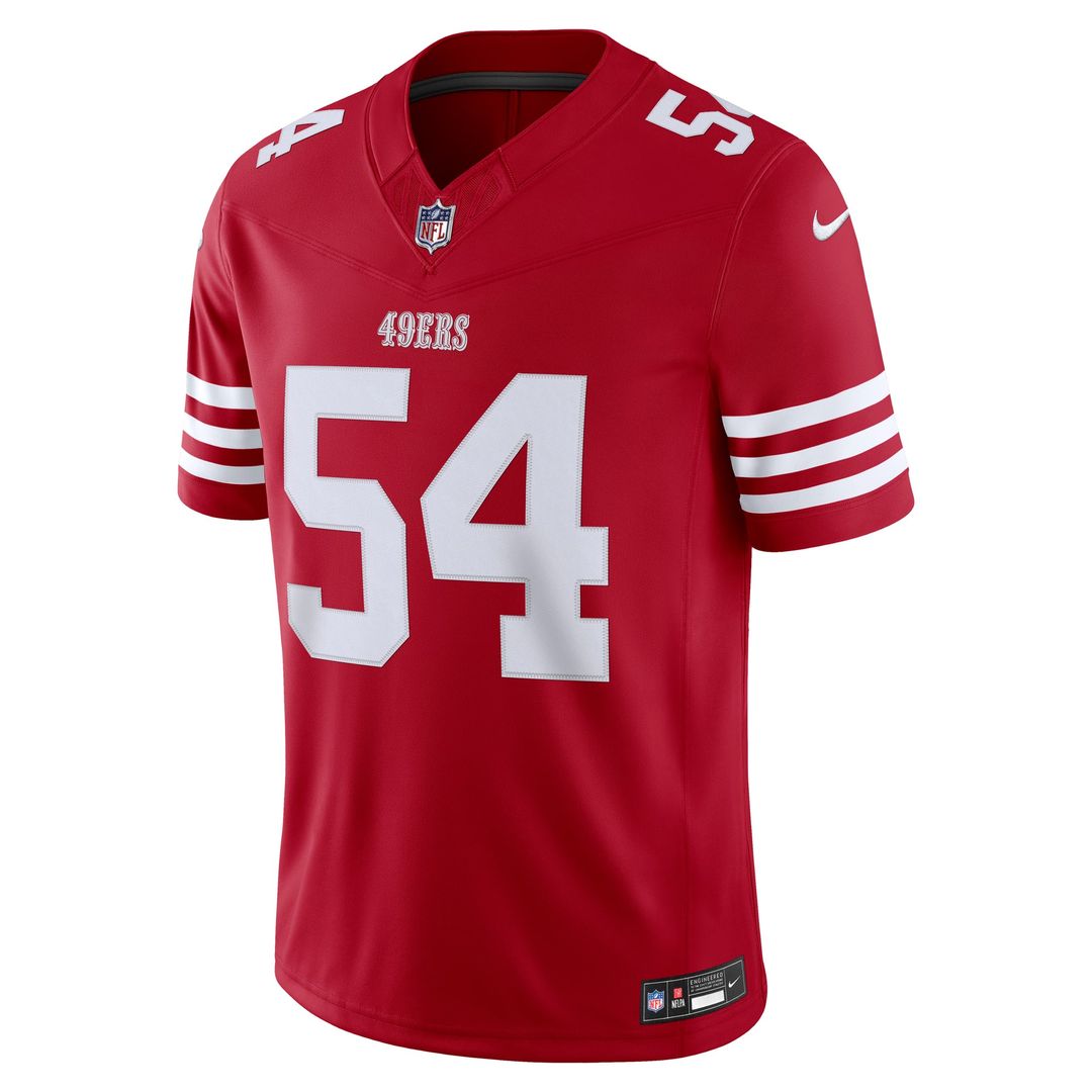 Fred Warner San Francisco 49ers Nike White Alternate Vapor F.U.S.E. Stitched Limited Jersey